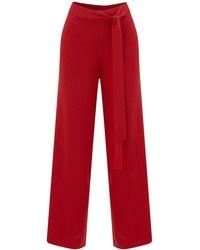 Peraluna - Bell Bottom Knit Trousers - Lyst