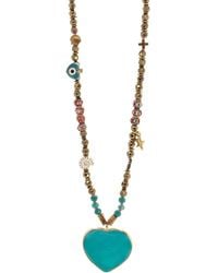 Ebru Jewelry - Salt & Sun Heart Beaded Summer Necklace - Lyst