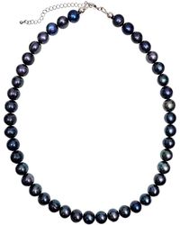 Farra - Timeless Deep Freshwater Pearls Necklace - Lyst