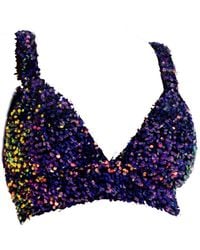 Ofuure - Liza Sequin Bra Top - Lyst