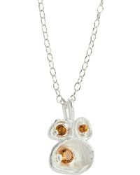 Claire Hill Designs - Citrine Lichen Pendant Necklace - Lyst