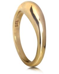 The Jewellery Store London - Plain Dome Signet Ring - Lyst