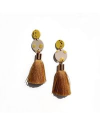 Babaloo - Silk Tassel Earrings - Lyst