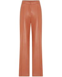 NAZLI CEREN - Alba Vegan Leather Wide-Leg Trousers - Lyst