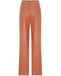 NAZLI CEREN - Alba Vegan Leather Wide-Leg Trousers - Lyst