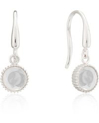 Auree - Barcelona April Crystal Birthstone Hook Earrings - Lyst