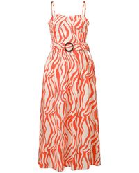 Smart and Joy - Graphic Print Bustier Maxi Dress - Lyst