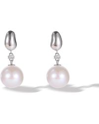Classicharms - Doris Sterling Freshwater Pearl Drop Earrings - Lyst