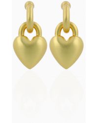 LOTT.gioielli - Pendant Lock Heart Earring M - Lyst