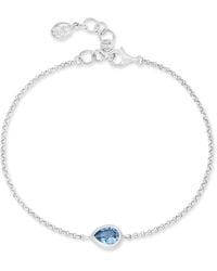 Dower & Hall - Topaz Pear Chain Bracelet - Lyst