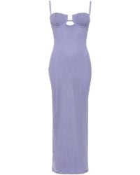 Montce - Lavender Crochet Petal Long Slip Dress - Lyst