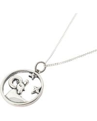 Harfi - Aries Zodiac Horoscope Charm Sterling Necklace - Lyst