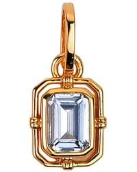 Zynnia Collective - March/ Aquamarine Birthstone Charm - Lyst