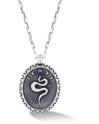 Dower & Hall - Snake Talisman Necklace - Lyst