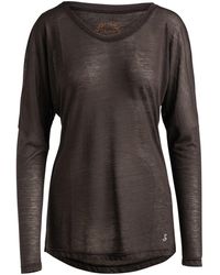Conquista - Knit Top With Long Batwing Sleeves - Lyst
