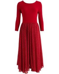 Louche - Huxley Raindrop Jersey Top Printed Circle Skirt Midaxi Dress - Lyst