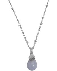 Claire Hill Designs - Lace Agate Lichen Pendant Necklace - Lyst