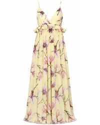 NEVA - Aveline Floral Empire Maxi Dress - Lyst