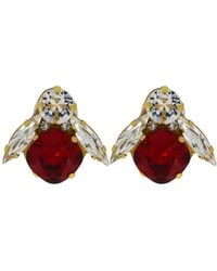 Vickisarge - The Big Bee Earrings - Lyst