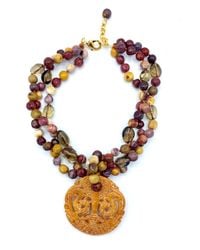 Jaredjamin - Temple Pass Gemstone Pendant Necklace - Lyst