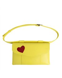 Laura Olaru - Zelda Leather Belt Bag With Heart Attached - Lyst