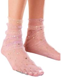 HIGH HEEL JUNGLE by KATHRYN EISMAN - Twin Star Star & Moon Socks - Lyst