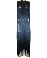 Chuks Collins - Ajah New Collection Drop2-Hand-Layered Fringe Mesh Dress - Lyst
