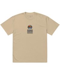Anchor and Crew - Faded Khaki Panoramic Peaks Explore Co. Oversized Cotton T-Shirt - Lyst