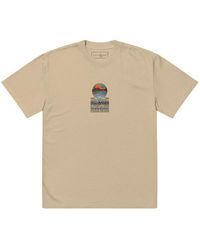 Anchor and Crew - Faded Khaki Panoramic Peaks Explore Co. Oversized Cotton T-Shirt - Lyst