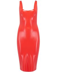 Elissa Poppy - Latex Midi Dress - Lyst
