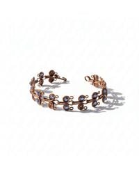 Anatoliacraft - Handcrafted Copper Filigree & Stone Open Cuff Bracelet - Lyst