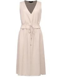 Smart and Joy - V-Neckline Adjustable Waist Midi Dress - Lyst