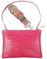 SJW BAGS LONDON - Croc-Embossed Leather Bag - Lyst