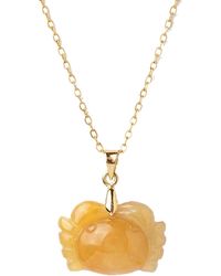 seree - Zodiac Collection Cancer Jade Stone Necklace - Lyst