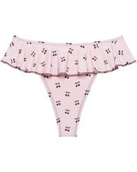 Montce - Cherries Tamarindo Ruffle Bikini Bottom - Lyst
