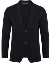 Paul James Knitwear - Midweight Lambswool Benedict Knitted Blazer - Lyst