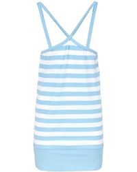 Conquista - Strappy Striped Mini Dress - Lyst