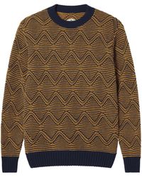 Thinking Mu - Yellow Recycled Cotton Knitted Santos Sweater - Lyst
