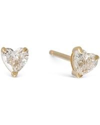 Dolcetto Designs - Lab Grown Diamond Heart Studs - Lyst