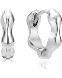 Lily & Roo - Molten Huggie Hoop Earrings - Lyst