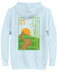 Anchor and Crew - Sky Great Wall Of China Landmark Cotton Blend Hoodie - Lyst