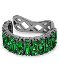SALLY SKOUFIS - Culture Ear Cuff With Made Emeralds - Lyst