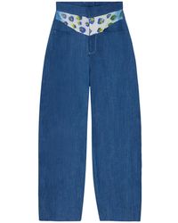 Maison Louis - Balloon Denim Trousers - Lyst