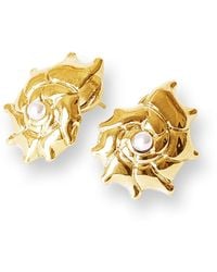 Classicharms - Leah Shell Stud Earrings - Lyst
