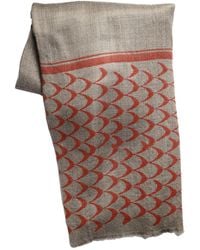 Babs Boutique NYC - Neutrals Cashmere Hand Block Printed Scarves - Lyst