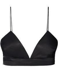 AGGI by HALEWSKI - Asha Satin Glossy Bralette Top - Lyst