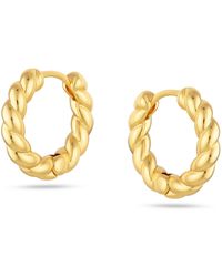 Arctic Fox & Co. - Twist Rope Hoop Earrings - Lyst