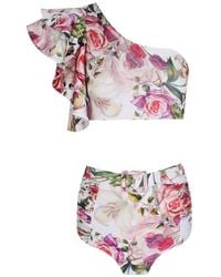 Nur Karaata - Begonia Bianca Bikini Set - Lyst