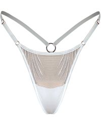 MONIQUE MORIN LINGERIE - Ether Micro-G Thong Crystal - Lyst