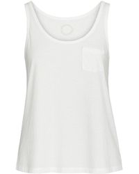 Conquista - Classic Sleeveless Cotton Tank Top With Pocket - Lyst